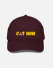 EverythingBoho Cat Mom BaseBall Cap Pet Parent-Clothing & Accessories EverythingBoho Dropship Maroon
