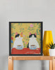 EverythingBoho Cute Cat Pair Wall Art (Black) Pet Parent-Gifting & Merch EverythingBoho Dropship 12x12 inches framed