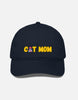 EverythingBoho Cat Mom BaseBall Cap Pet Parent-Clothing & Accessories EverythingBoho Dropship Navy Blue