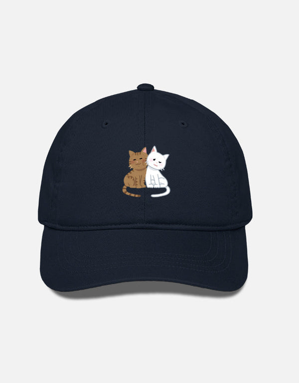 EverythingBoho Two Cats BaseBall Cap