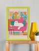 EverythingBoho The Cool Persian Cat Wall Art (Olive Green) Pet Parent-Gifting & Merch EverythingBoho Dropship A4