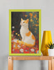 EverythingBoho The Farsighted Cat Wall Art (Olive Green) Pet Parent-Gifting & Merch EverythingBoho Dropship A4