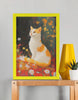 EverythingBoho The Farsighted Cat Wall Art (Yellow) Pet Parent-Gifting & Merch EverythingBoho Dropship A4