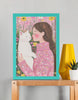 EverythingBoho Cat Mom Wall Art (Bottle Green) Pet Parent-Gifting & Merch EverythingBoho Dropship A4 framed