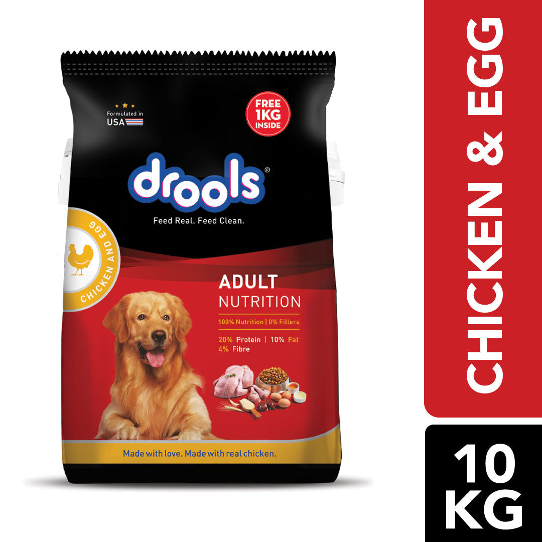 Drools Chicken and Egg Adult Dog Dry Food Dogs- Dry Food Drools 10kg