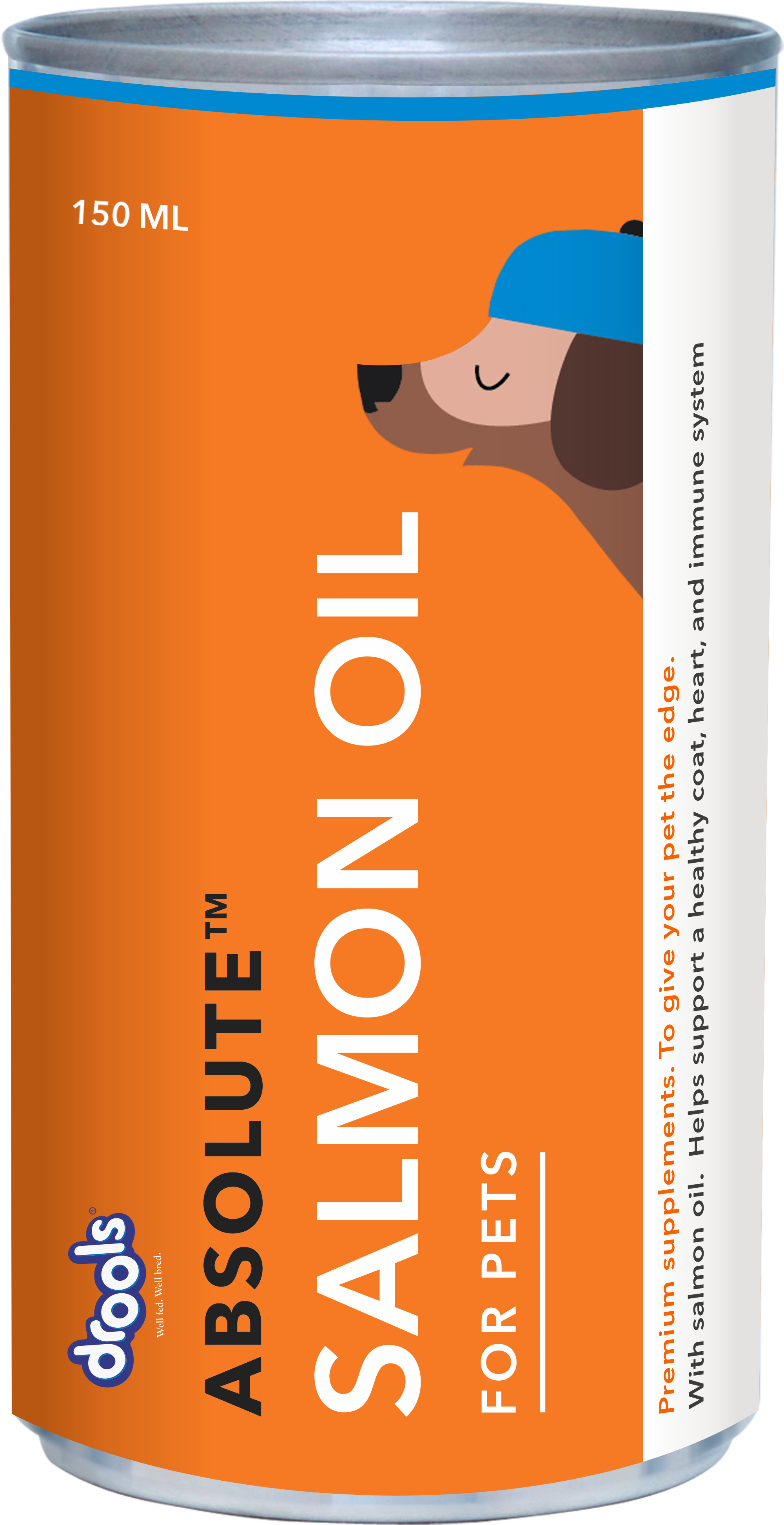 Drools Absolute Salmon Oil Syrup Supplement for Dogs Dogs-Health & Wellness Drools