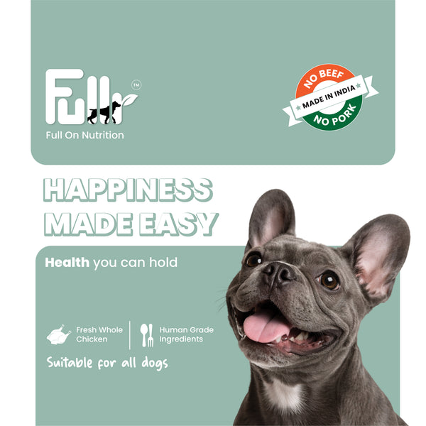 Fullr Daily Wellness Dog Treats Flaxseed & Ginger Soft & Chewy Sticks for Dogs