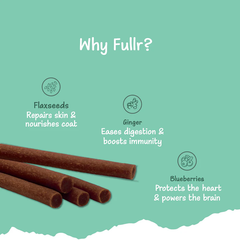 Fullr Daily Wellness Soft and Chewy Stick Treats Dog Treats + Others Fullr