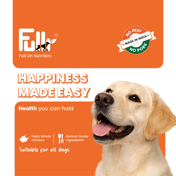 Fullr Digestive Care Dog Treats Pumpkin & Chicory Extract Soft & Chewy Sticks for Dogs