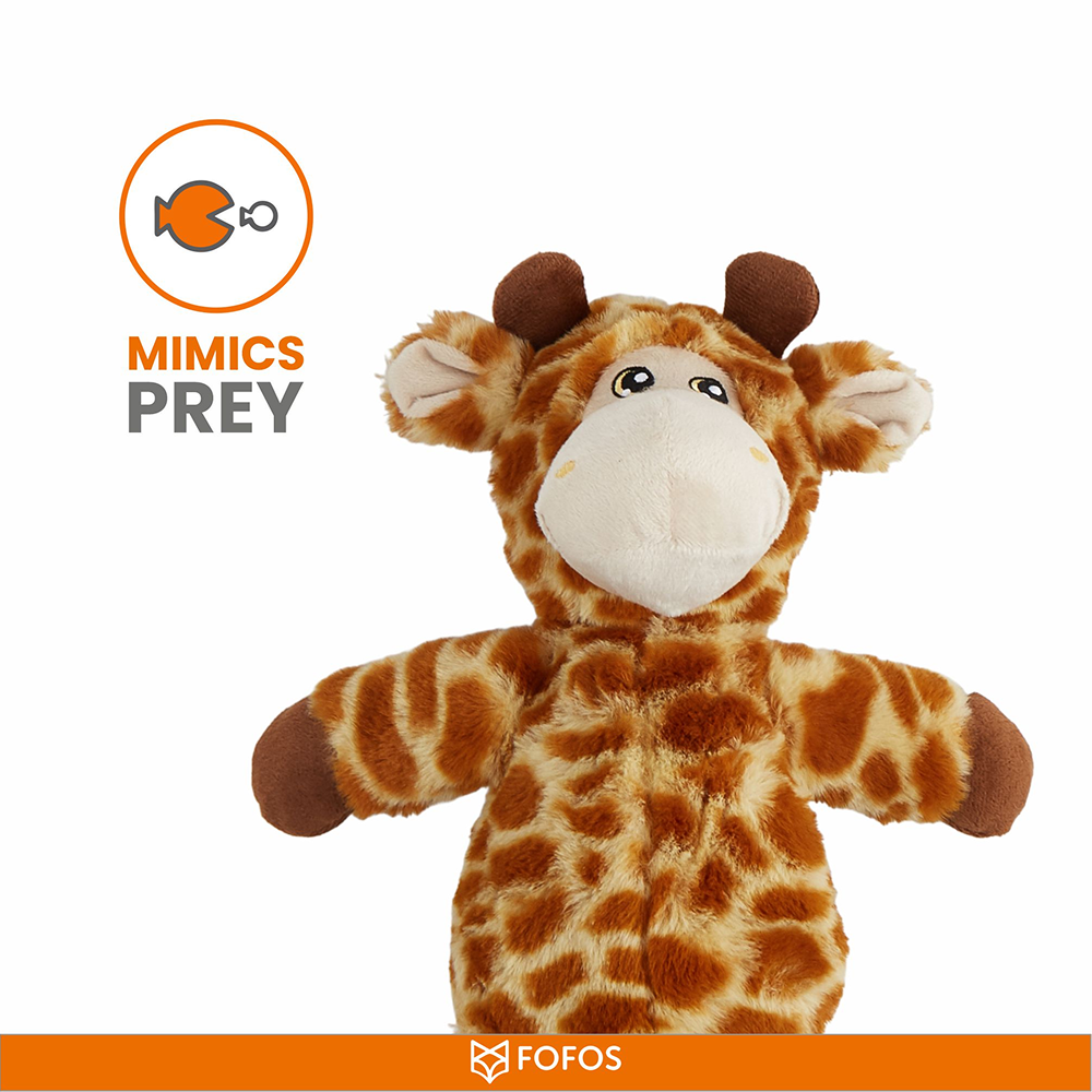 FouFouBrands Zoo Chew Giraffe Toy – Natural Latex Squeaky Pet Chew For Dogs & Puppies, Non-Toxic & Stuffe