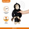 Barkbutler x Fofos Wildlife Gorilla Plush Toy for Dogs