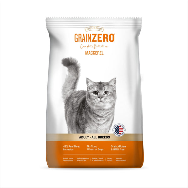 Signature Grain Zero Mackerel Adult Cat Dry Food For All Breed