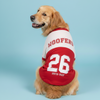 Pets Way Woofers Barkball Tshirt for Dogs (Red/White) Dogs-Clothing & Accessories Pets Way Dropship XS