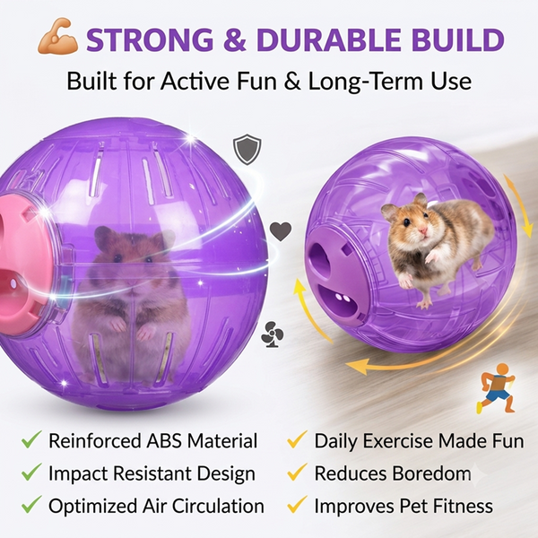 M Pets Hamster Run About Ball (Purple)