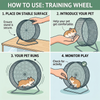 M Pets Training Wheel For Hamsters (Grey) Hamster & Guinea pigs M Pets