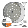 M Pets Training Wheel For Hamsters (Grey) Hamster & Guinea pigs M Pets