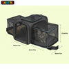 Skatrs Foldable Expandable Pet Travel Carrier Bag for Small Dogs, Adult Cats & Kittens (Grey) Cats-Bedding, Mats & Travel Supplies Skatrs