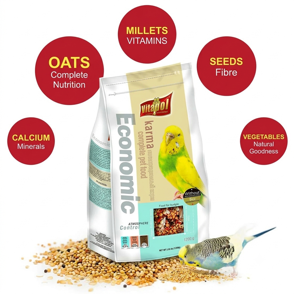 Vitapol Economic Food for Budgies Birds Vitapol