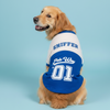 Pets Way Sniffer Barkball Tshirt for Dogs (Blue/White) Dogs-Clothing & Accessories Pets Way Dropship XS