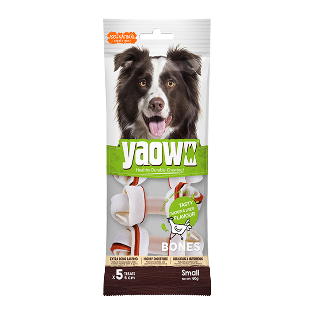 Gnawlers Yaowo Knotted Dog Treats (2.5 inch) Dog Treats + Others Gnawlers 60g