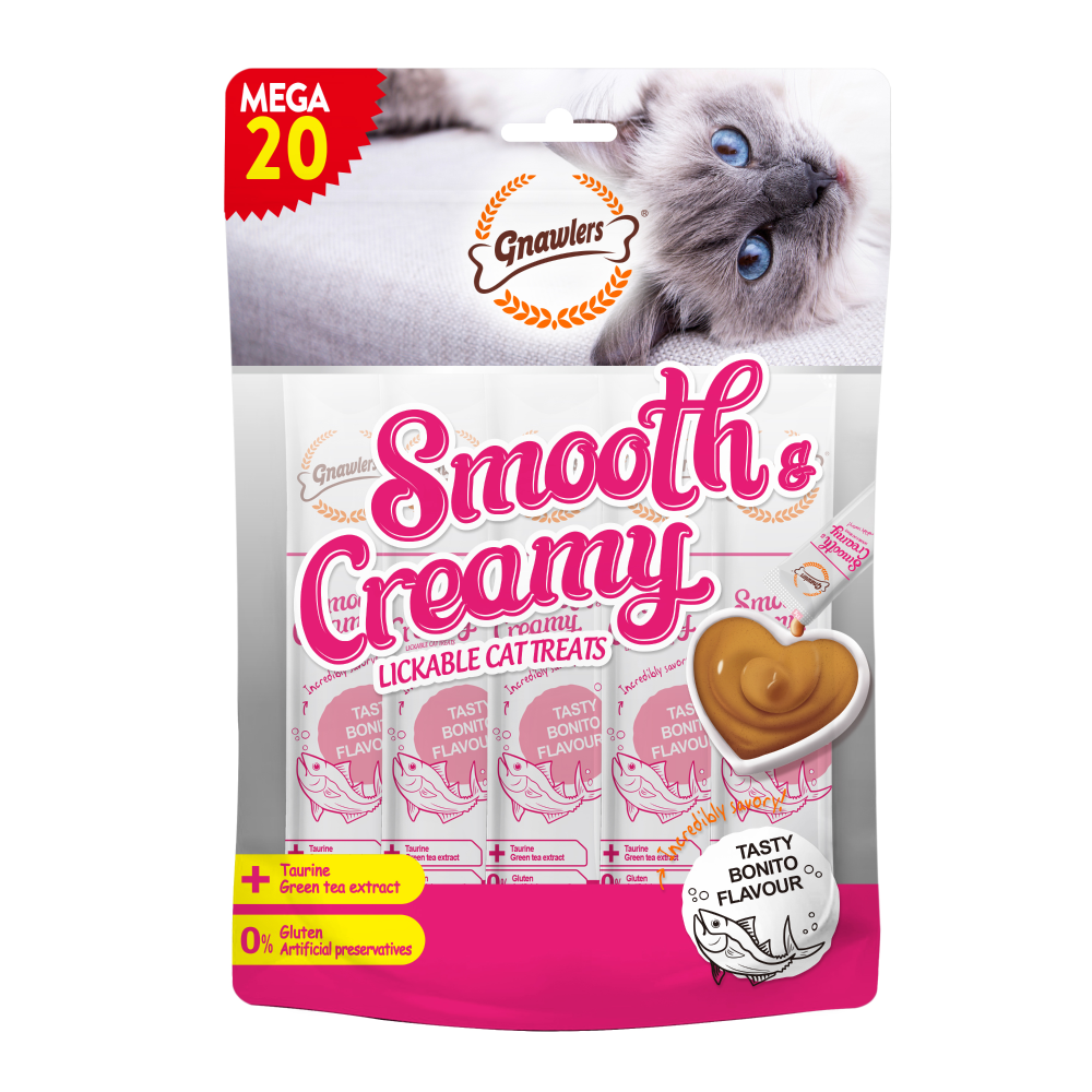 Gnawlers Bonito Flavour Creamy Cat Treats (300g) Cats-Treats & Others Gnawlers 300g