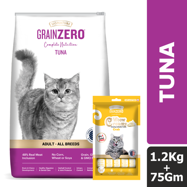 Signature Salmon, Tuna, Mackerel Combo Dry Food Cat