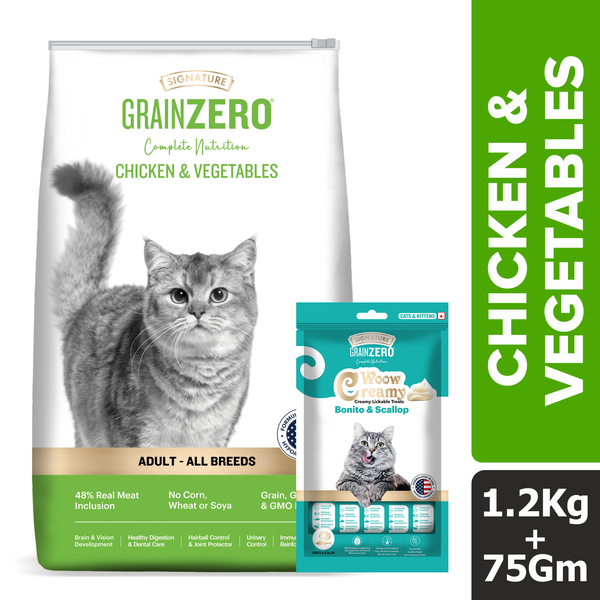 Signature Salmon, Chicken, Vegetable, Mackerel Combo Dry Food Cat