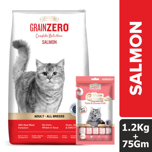 Signature Salmon, Tuna, Mackerel Combo Dry Food Cat
