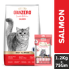 Signature Grain Zero Salmon Adult Cat Dry Food For All Breed Cats- Dry food Signature 1.2kg+75g (Treat Free)
