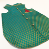 Pawsindia Traditional Royal Brocade Kurta for Cats (Aqua Green) Cats-Clothing & Accessories Pawsindia Dropship