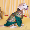 The Papaw Cartel Paithani Koti Kurta for Dogs & Cats (Green) Both-Clothing & Accessories The Papaw Cartel Dropship S