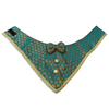 PawsIndia Traditional Royal Brocade Tuxedo for Dogs and Cats (Aqua Green) Both-Clothing & Accessories Pawsindia Dropship