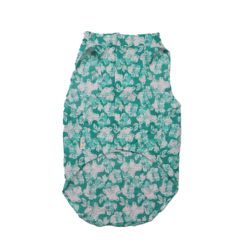 Skatrs Floral Grace Kurta for Dogs and Cats (Blue) Both-Clothing & Accessories Skatrs