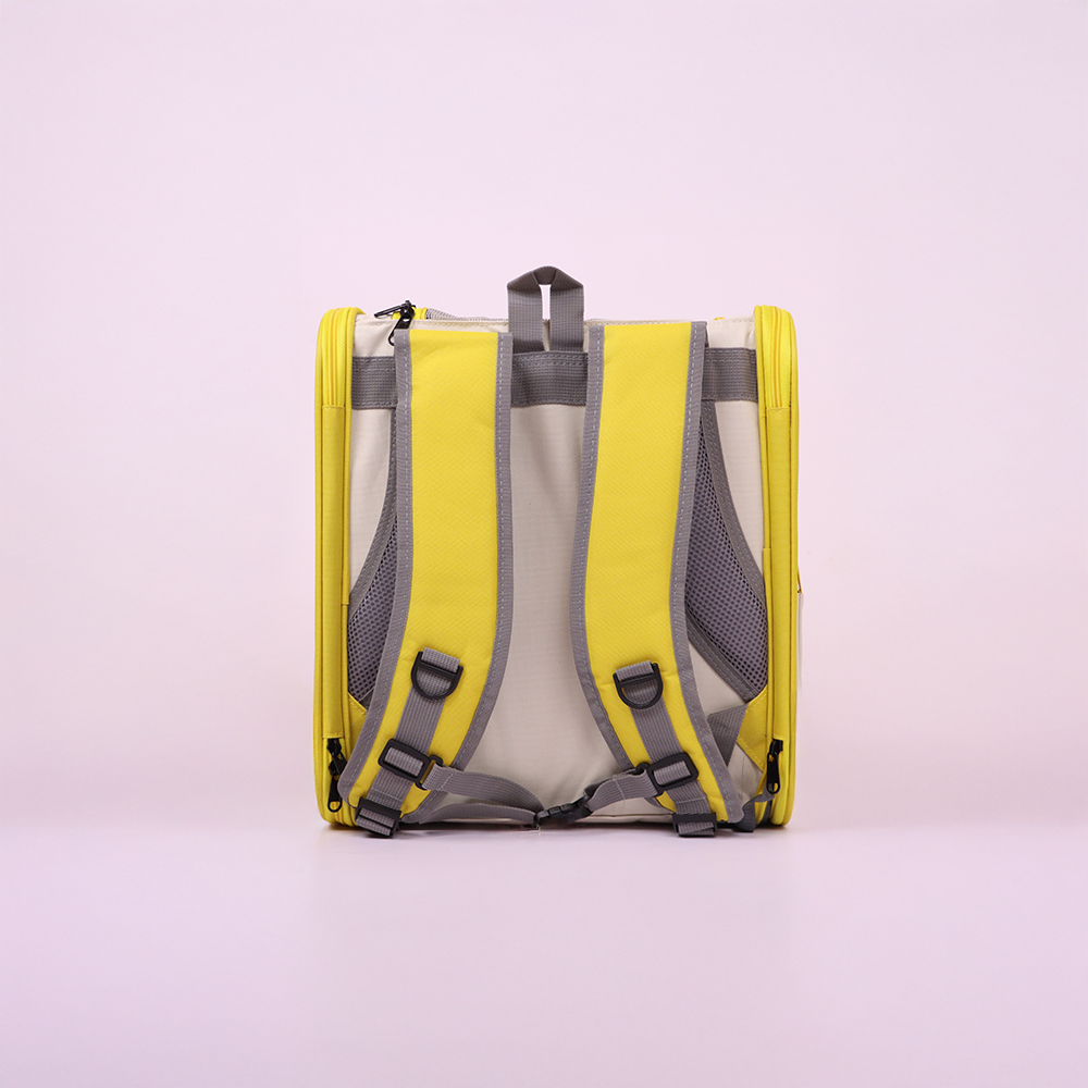 Skatrs Carrier Backpack with Front Pocket for Cats (Yellow) Cats-Bedding, Mats & Travel Supplies Skatrs