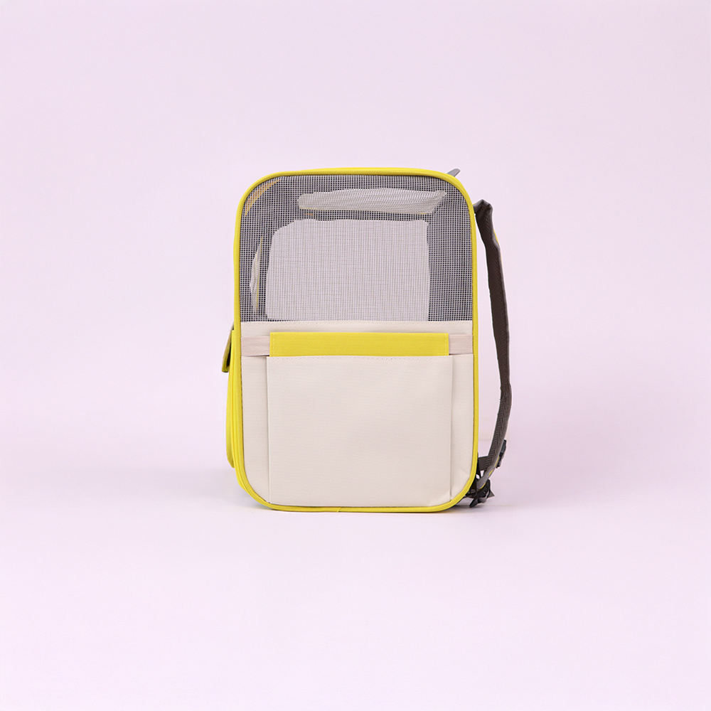 Skatrs Carrier Backpack with Front Pocket for Cats (Yellow) Cats-Bedding, Mats & Travel Supplies Skatrs