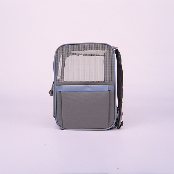 Skatrs Carrier Backpack with Front Pocket for Cats (Grey)