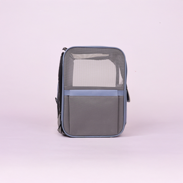 Skatrs Carrier Backpack with Front Pocket for Cats (Grey)