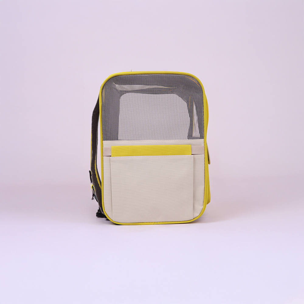 Skatrs Carrier Backpack with Front Pocket for Cats (Yellow) Cats-Bedding, Mats & Travel Supplies Skatrs