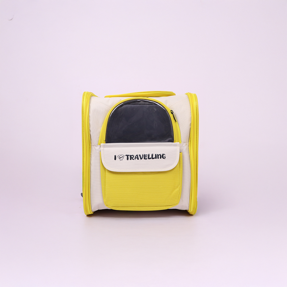 Skatrs Carrier Backpack with Front Pocket for Cats (Yellow) Cats-Bedding, Mats & Travel Supplies Skatrs