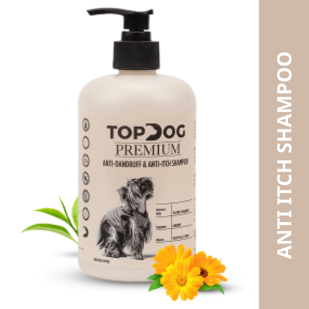 TopDog Premium Anti Dandruff and Anti Itch Shampoo for Dogs and Cats