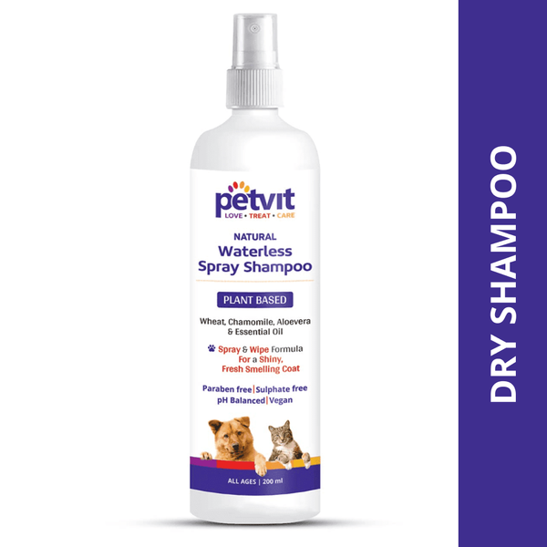 Petvit Oatmeal Waterless Shampoo for Dogs and Cats