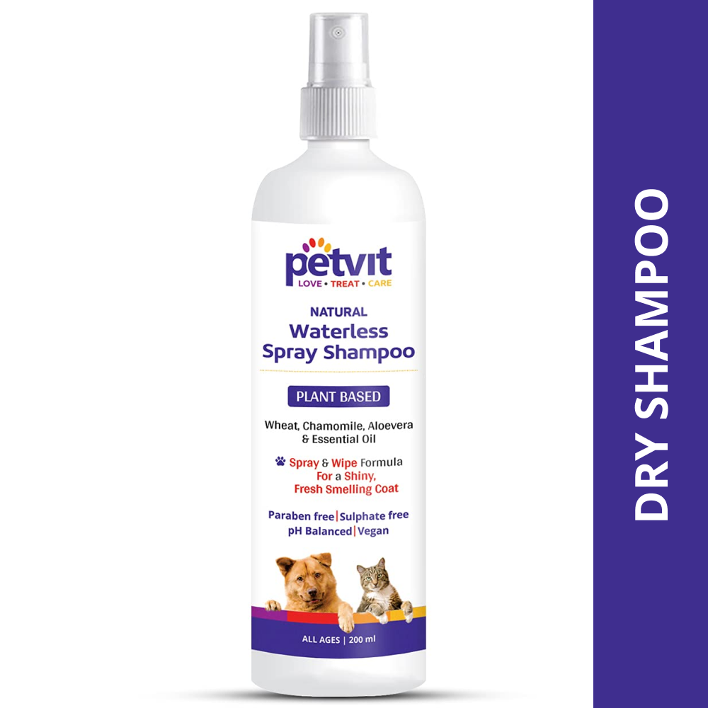 Petvit Plant Based Natural Waterless Shampoo for Dogs