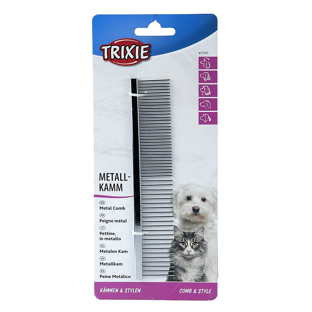 Trixie Comb Medium/Coarse Metal for Dogs (16cm)