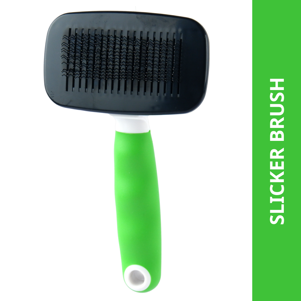 Wahl Self Cleaning Slicker Brush for Pets (Green) Both-Grooming Supplies Wahl