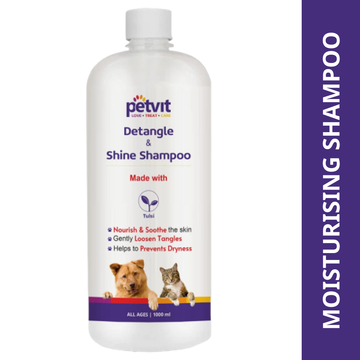 Petvit Detangle & Shine Pet Shampoo for Dogs and Cats