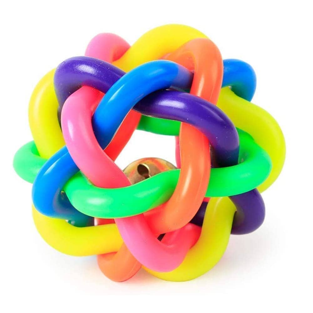 Skatrs Rope Ring Toy, Pet Vogue Bouncy Ball & Henlo Chicken Pops High Protein Treats Dog Combo