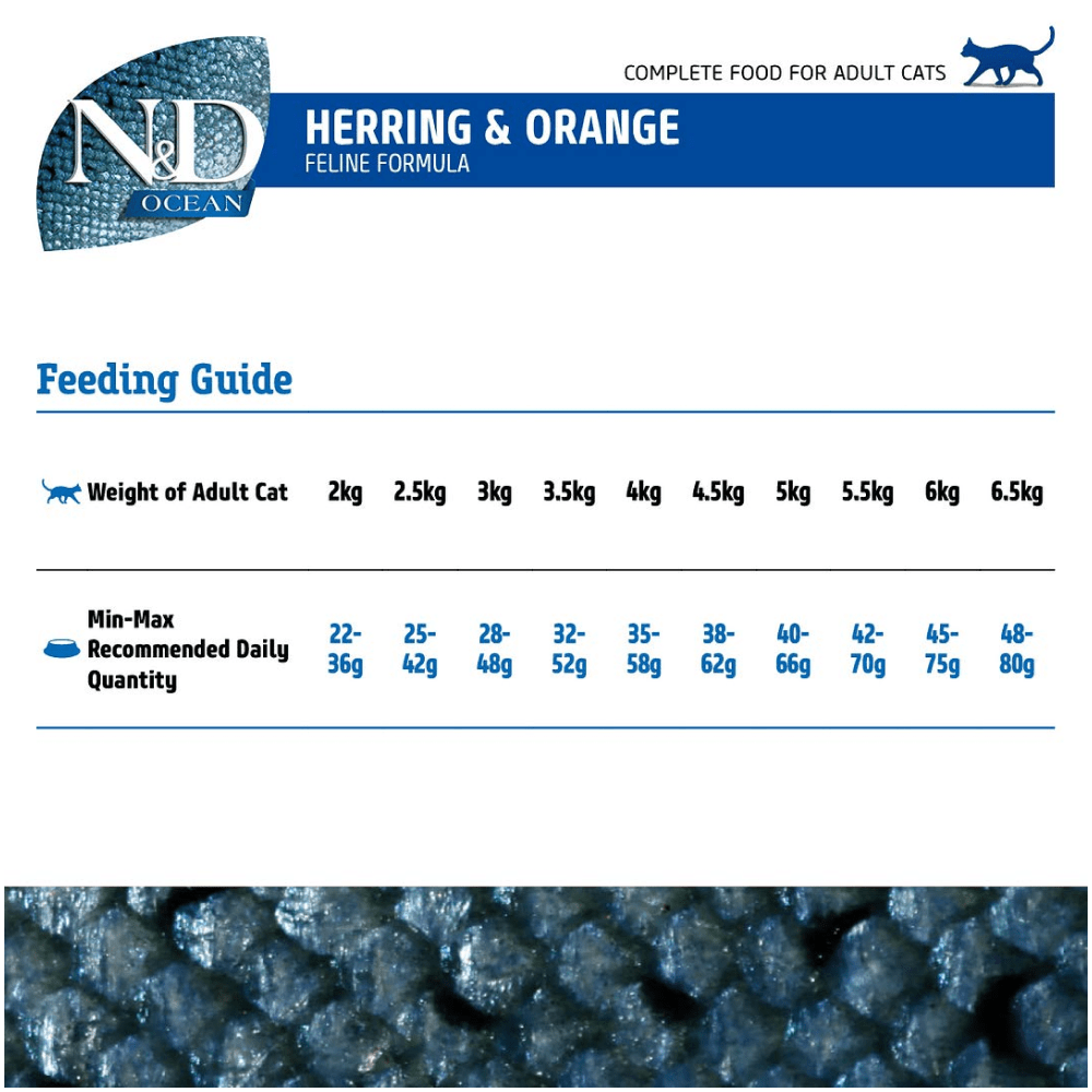 Farmina N&D Ocean Herring & Orange Grain Free Adult Cat Dry Food Cats- Dry food Farmina N&D