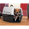 Savic Trotter 3 Akasa Approved Travel Carrier for Dogs and Cats (Dark Grey) Both-Bedding, Mats & Travel Supplies Savic