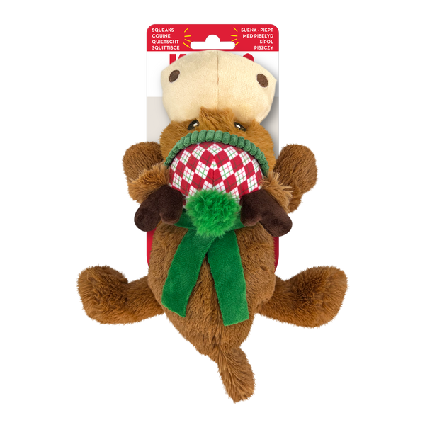 Kong Cozie Reindeer Toy for Dogs (Brown)