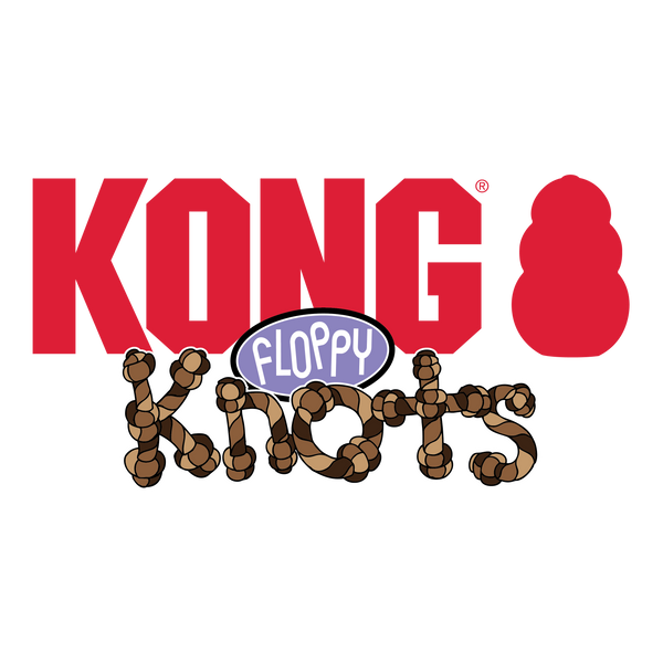 Kong Floppy Knots Fox Toy for Dogs (Red & Green)